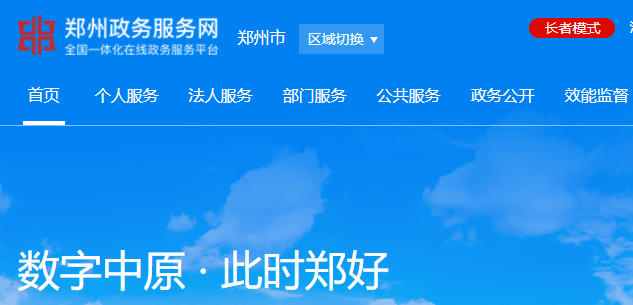 郑州市政务服务网：https://zz.hnzwfw.gov.cn/